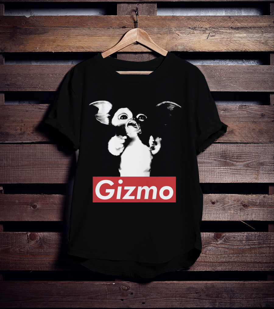 Gizmo Gremlins Vintage Style Black And White Image T-Shirt
