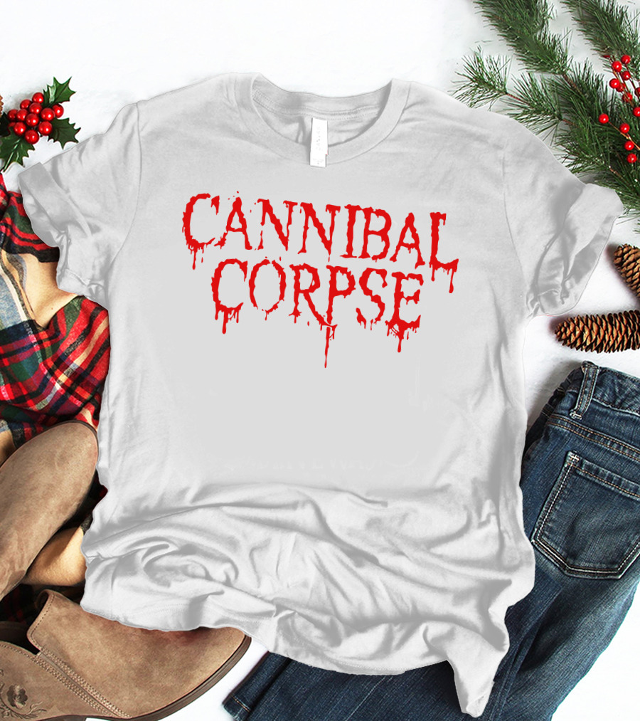 Cannibal Corpse Dripping Blood Text T-Shirt