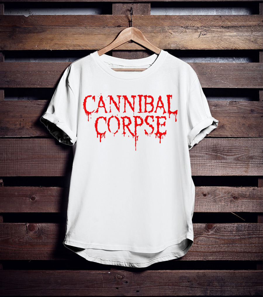 Cannibal Corpse Dripping Blood Text T-Shirt