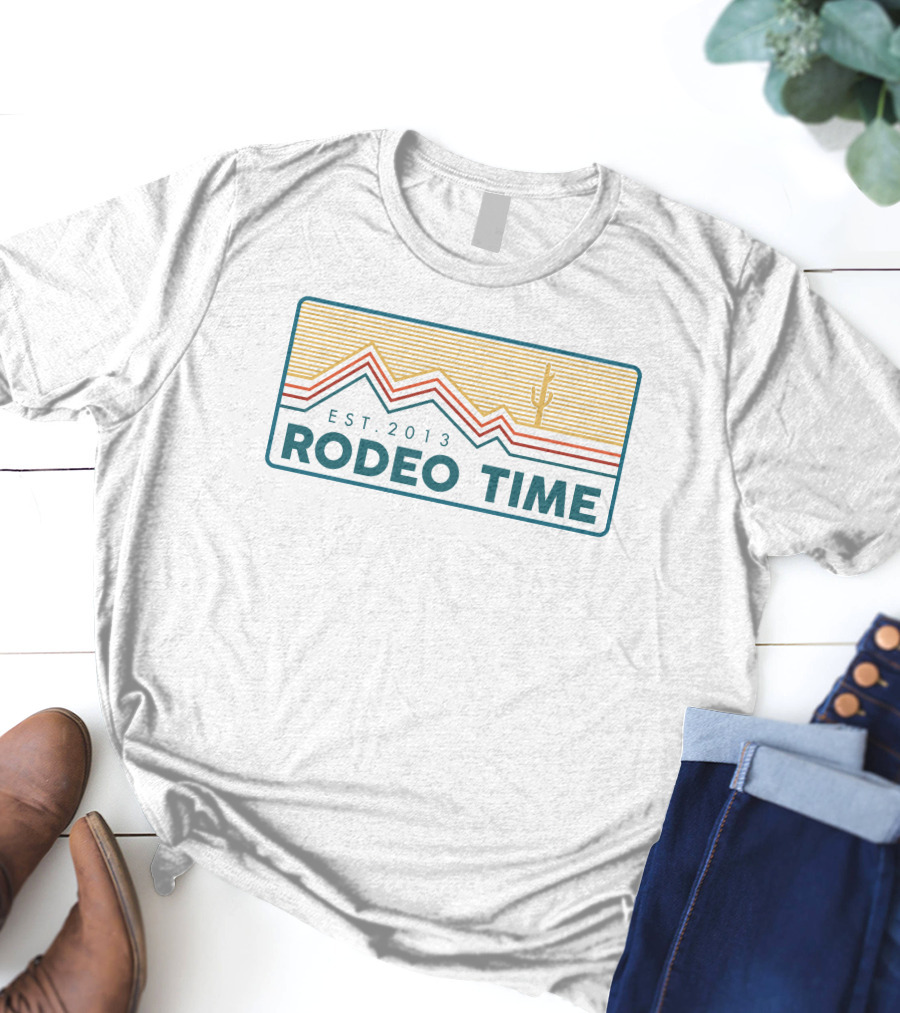 EST. 2013 Rodeo Time Dale Brisby White Summit T-Shirt