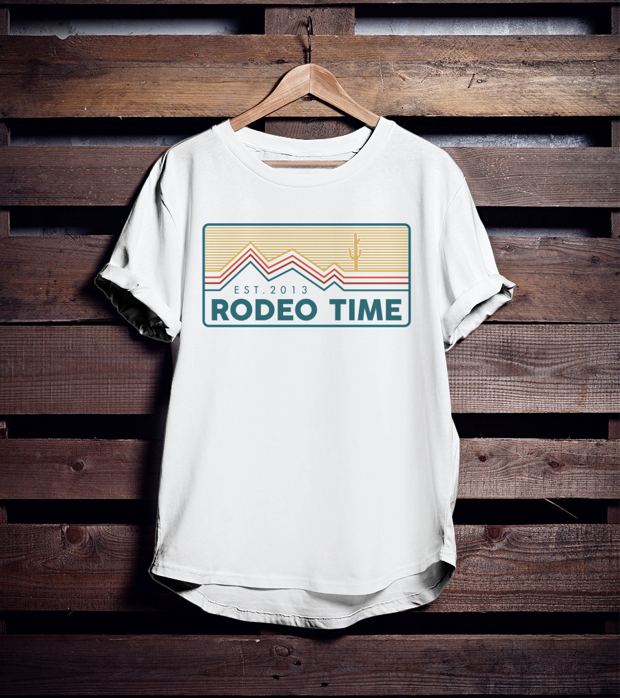 EST. 2013 Rodeo Time Dale Brisby White Summit T-Shirt