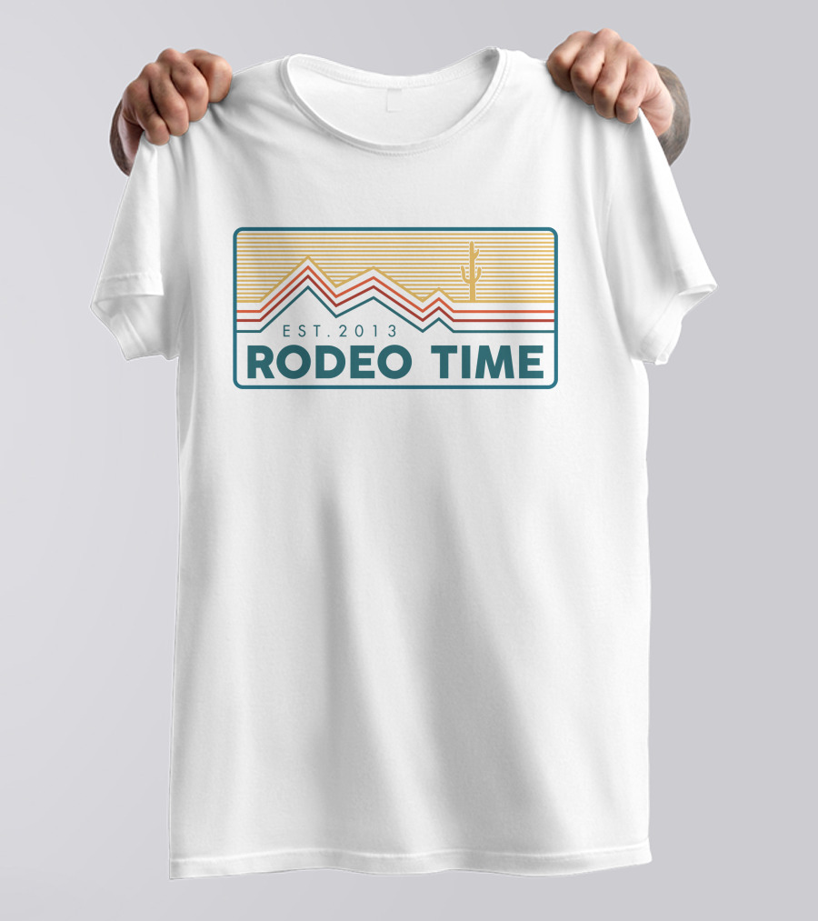EST. 2013 Rodeo Time Dale Brisby White Summit T-Shirt