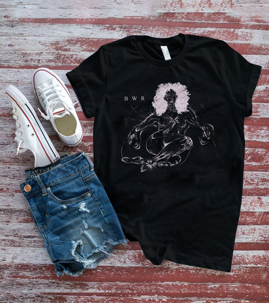 Kehlani Wondering Wandering BWR Mystical Figure With Curly Hair T-Shirt