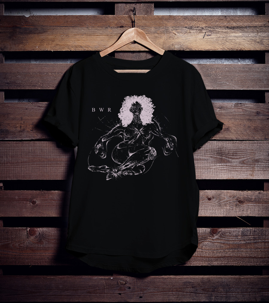 Kehlani Wondering Wandering BWR Mystical Figure With Curly Hair T-Shirt