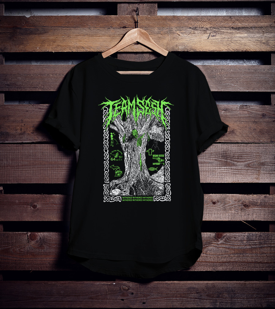 Teamsesh Withered Green Tree Wrong House Mothman 64 T-Shirt
