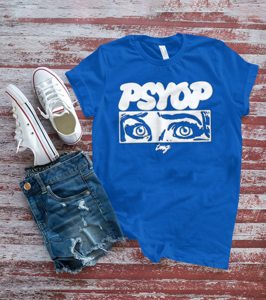 PSYOP TMG Eye Design Crewneck T-Shirt