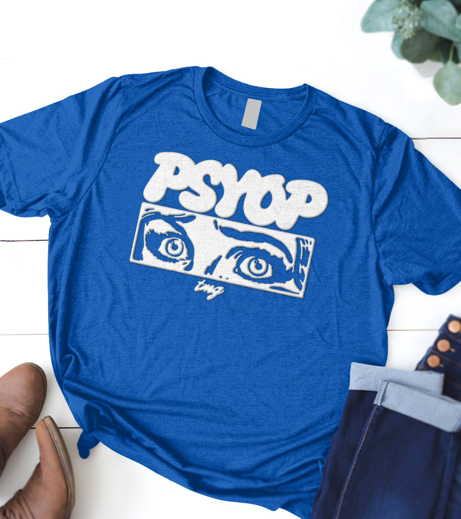 PSYOP TMG Eye Design Crewneck T-Shirt