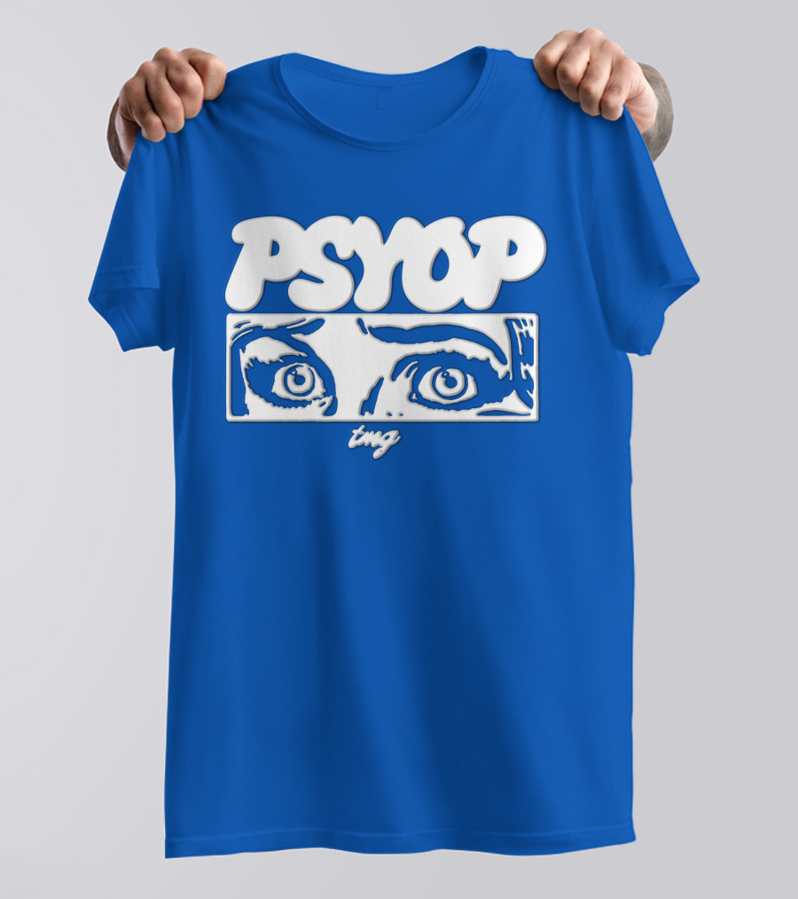 PSYOP TMG Eye Design Crewneck T-Shirt
