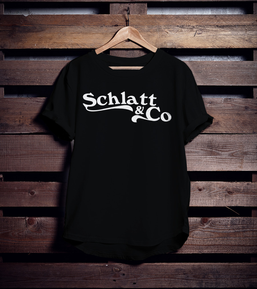 Jschlatt Merch Schlatt And Co Logo White Text T-Shirt