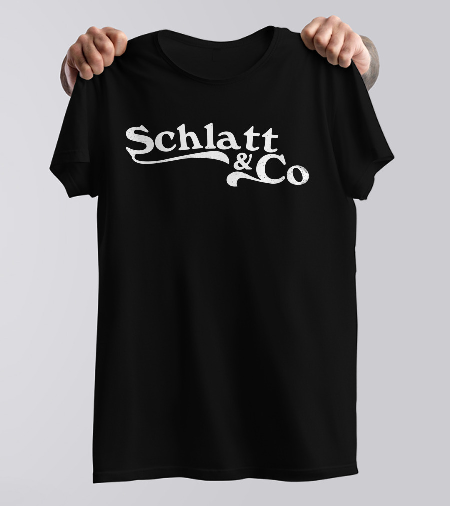 Jschlatt Merch Schlatt And Co Logo White Text T-Shirt