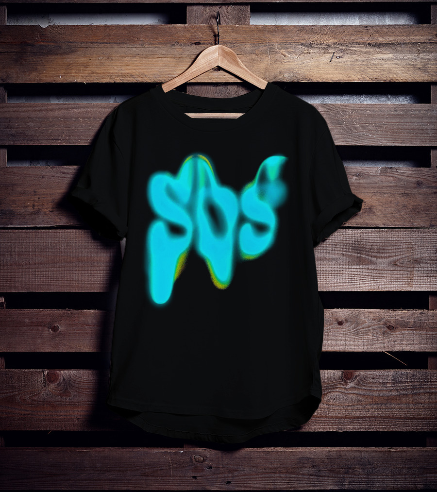 Sza SOS Neon Glow Image T-Shirt
