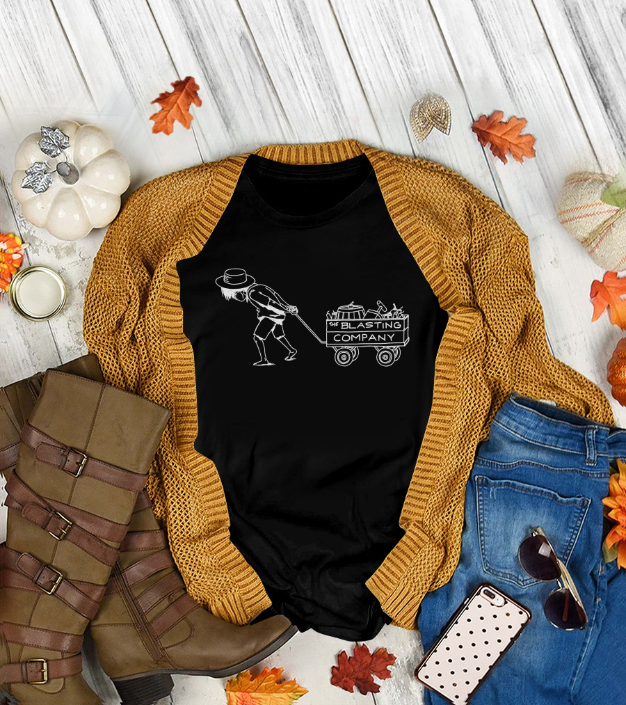 The Blasting Company Wagon Pulling Figure T-Shirt