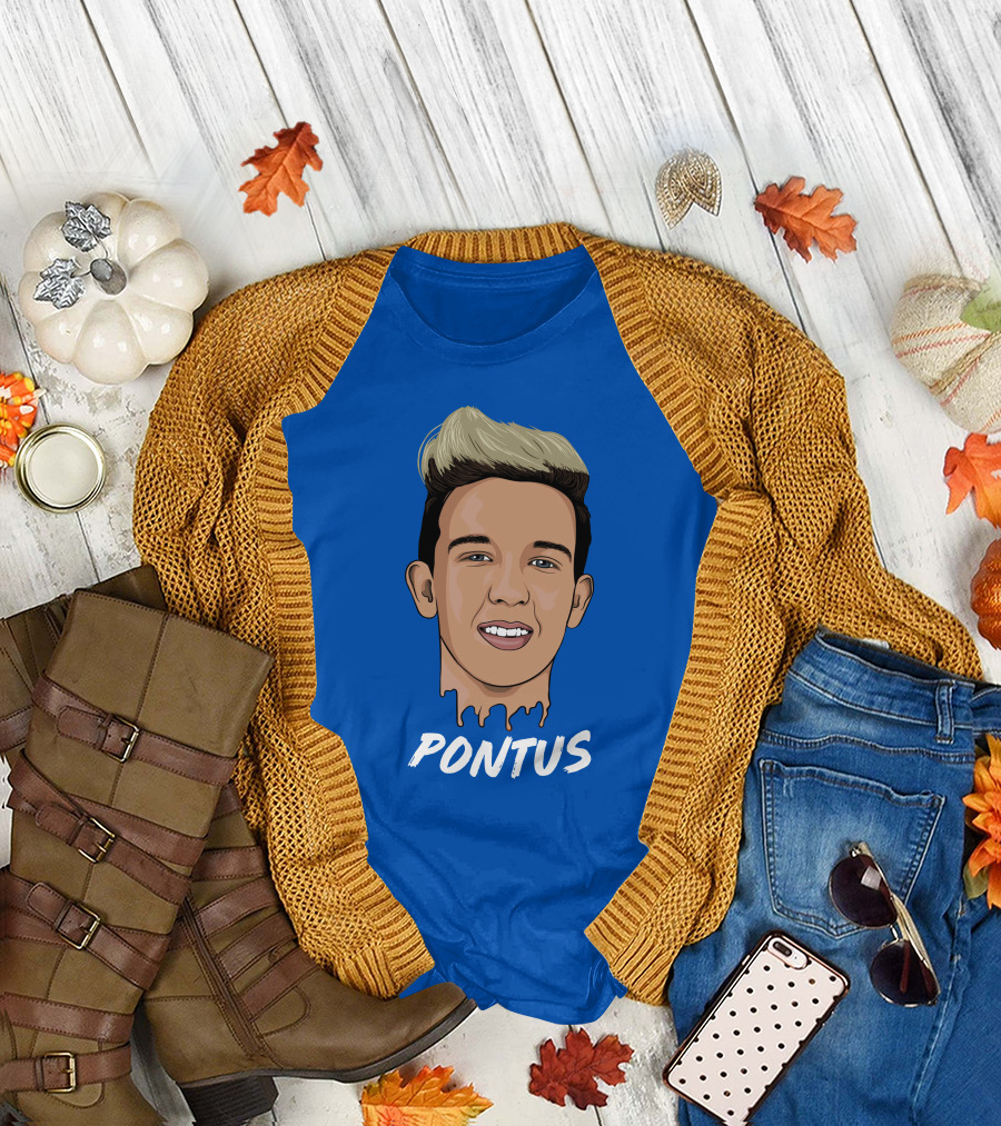 Pontus Rasmusson Merch Blue Portrait Pontus T-Shirt