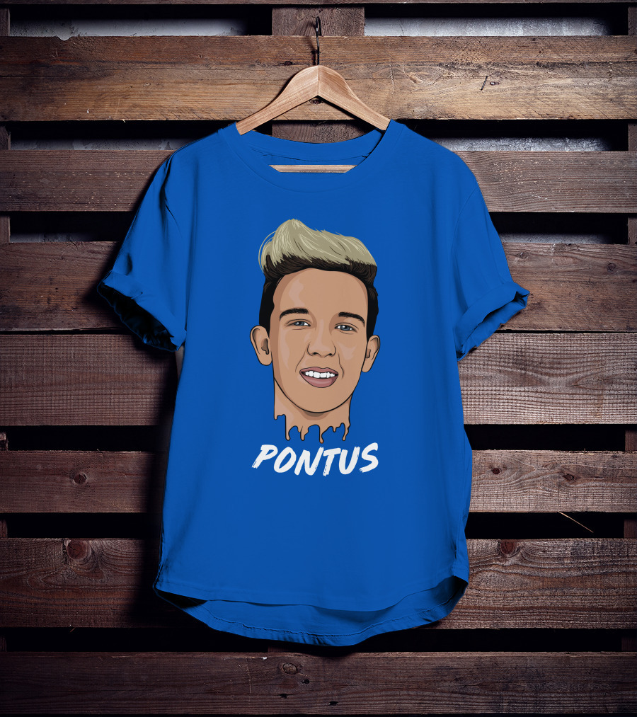 Pontus Rasmusson Merch Blue Portrait Pontus T-Shirt
