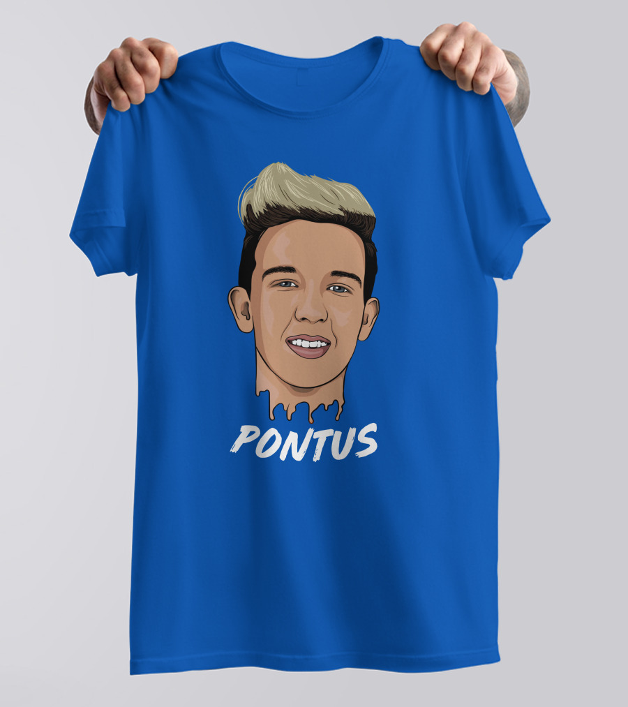 Pontus Rasmusson Merch Blue Portrait Pontus T-Shirt