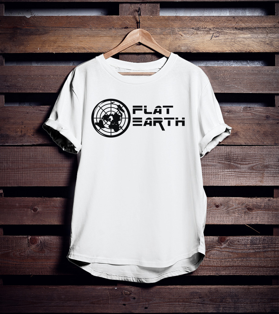 Flat Earth Model Globe Projection T-Shirt