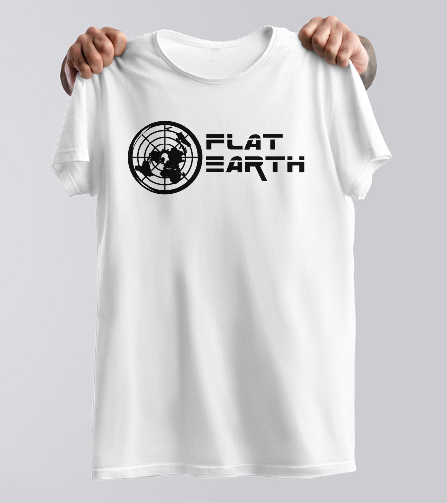 Flat Earth Model Globe Projection T-Shirt