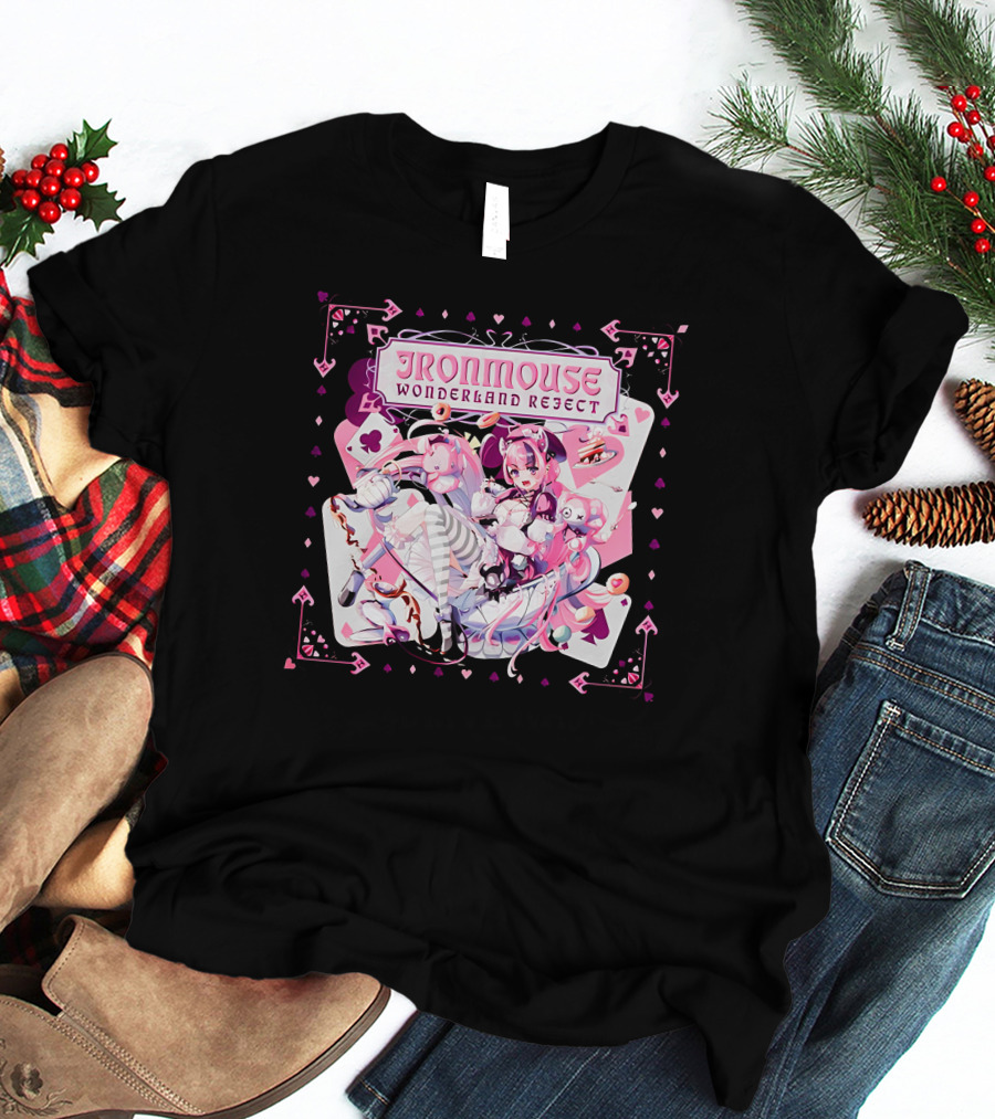 Ironmouse Wonderland Reject Alice-Inspired Fantasy Adventure T-Shirt