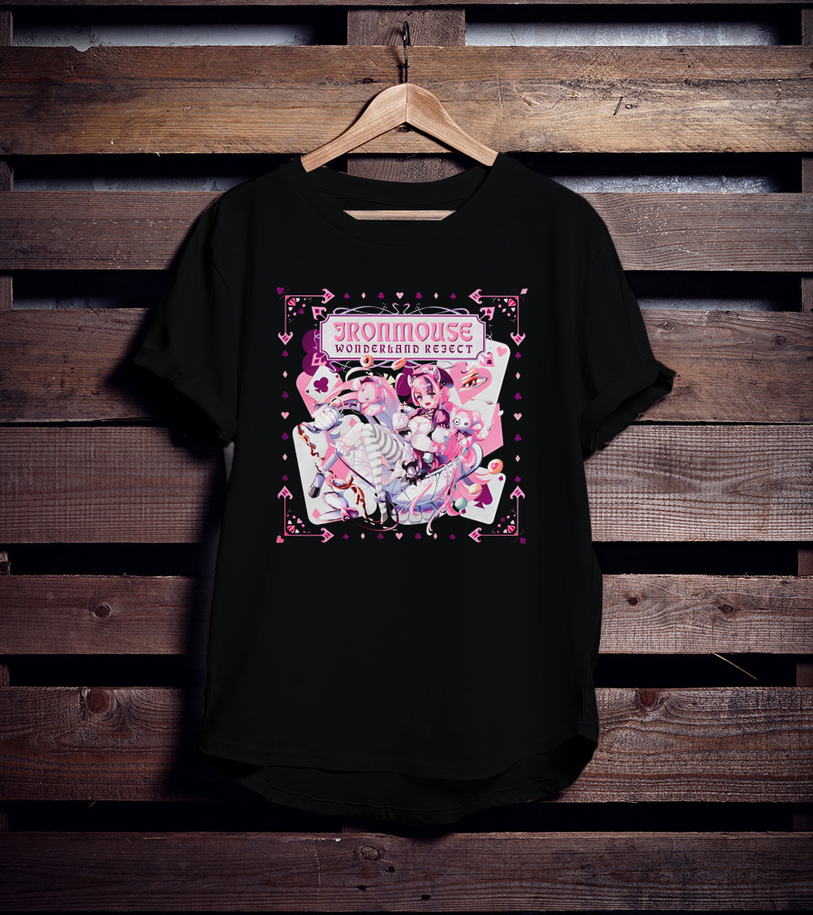 Ironmouse Wonderland Reject Alice-Inspired Fantasy Adventure T-Shirt
