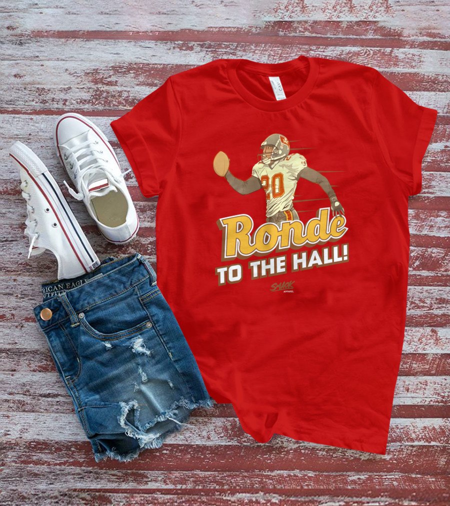 Ronde To The Hall Smack Apparel Football T-Shirt