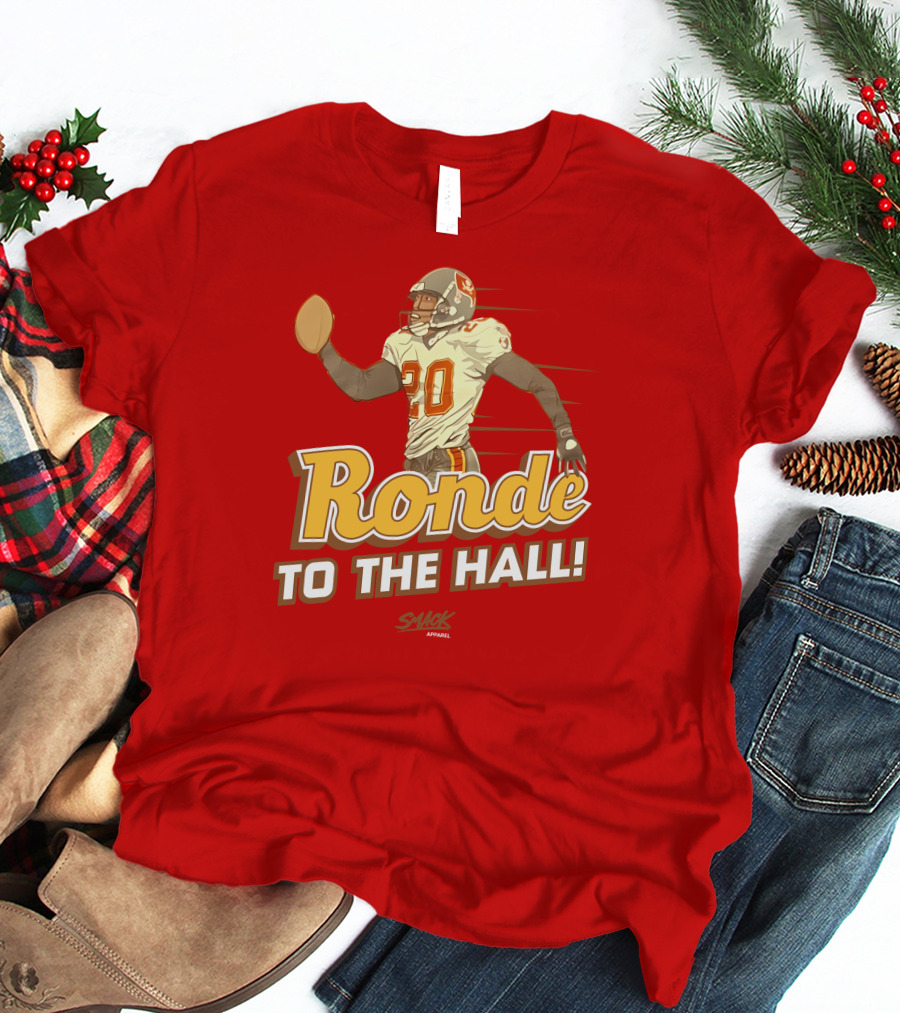 Ronde To The Hall Smack Apparel Football T-Shirt