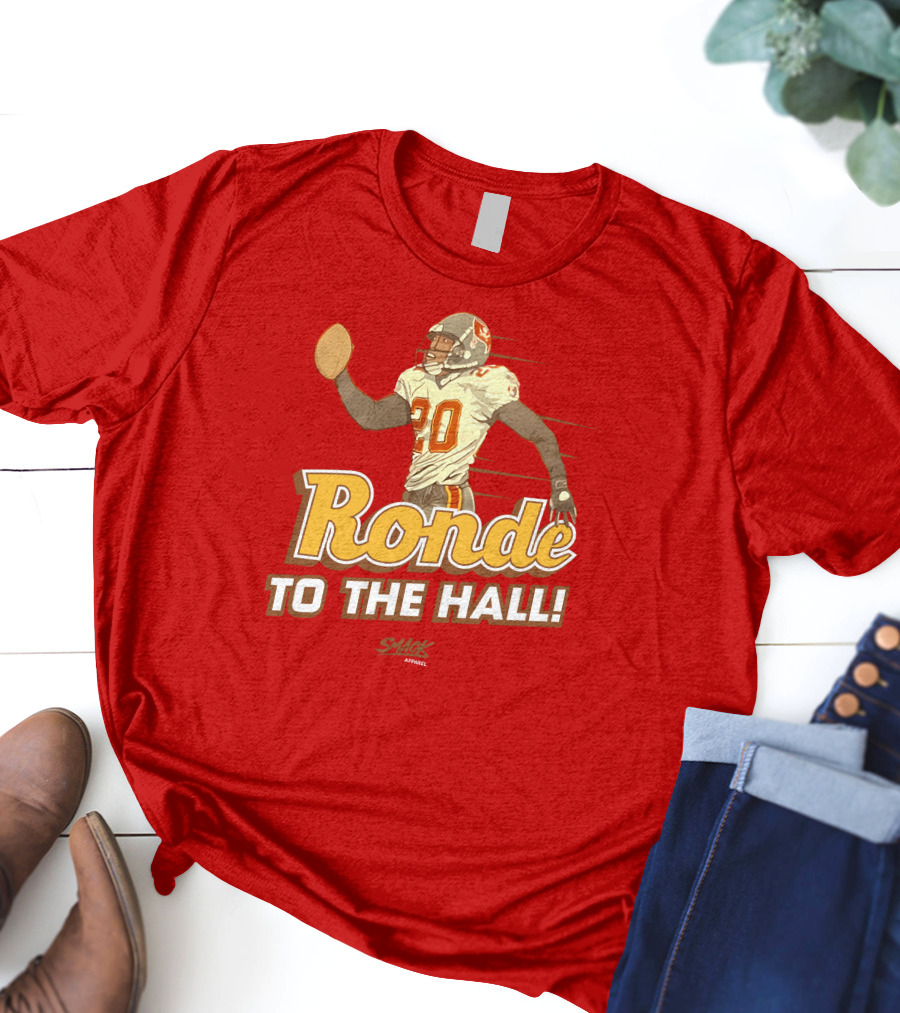 Ronde To The Hall Smack Apparel Football T-Shirt
