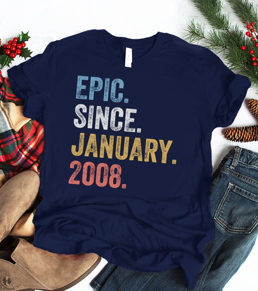 Epic Since January 2008 Retro T-Shirt
