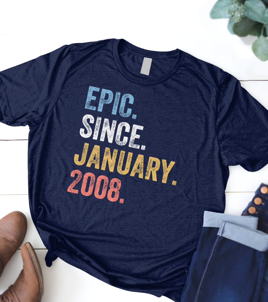 Epic Since January 2008 Retro T-Shirt