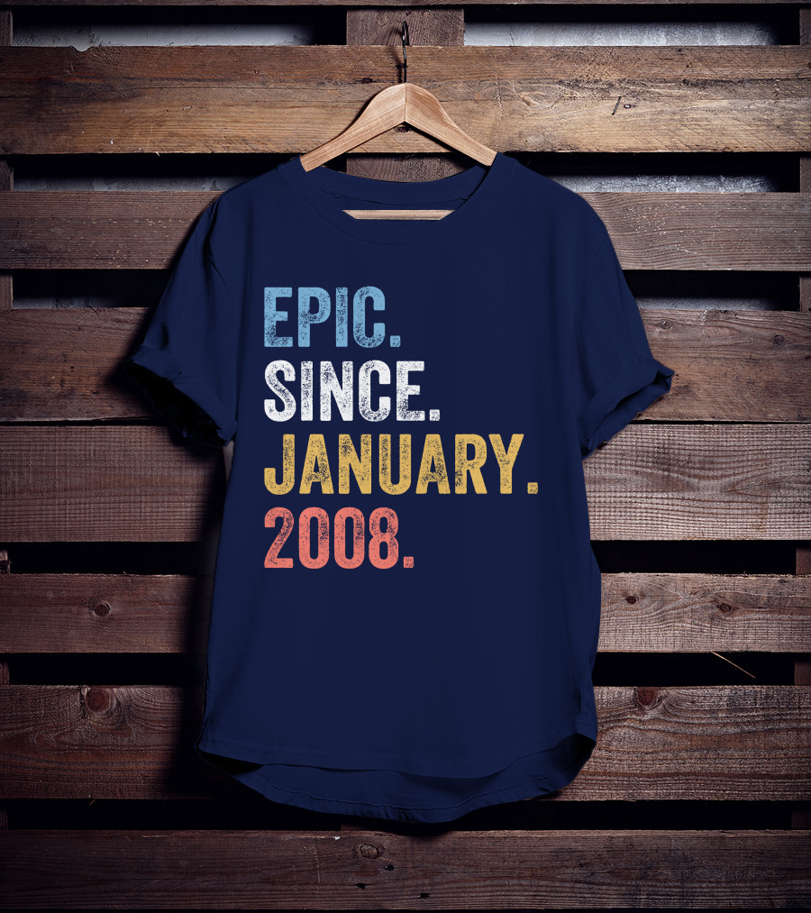 Epic Since January 2008 Retro T-Shirt