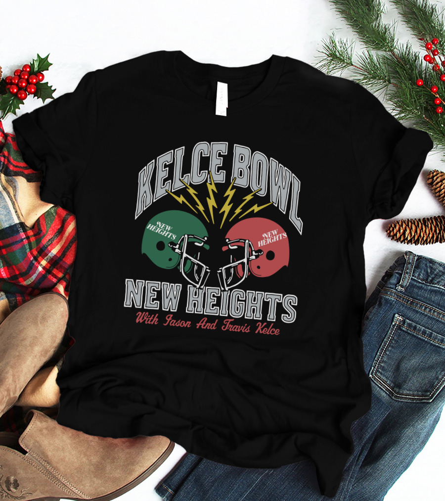 New Heights Kelce Bowl New Heights With Jason And Travis Kelce T-Shirt