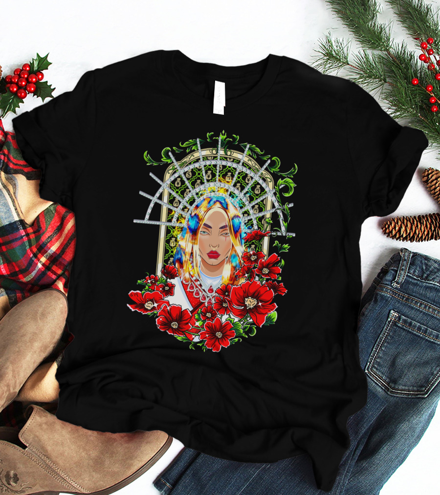 Mercedes Varnado CEO Moné Art Nouveau Floral Halo T-Shirt