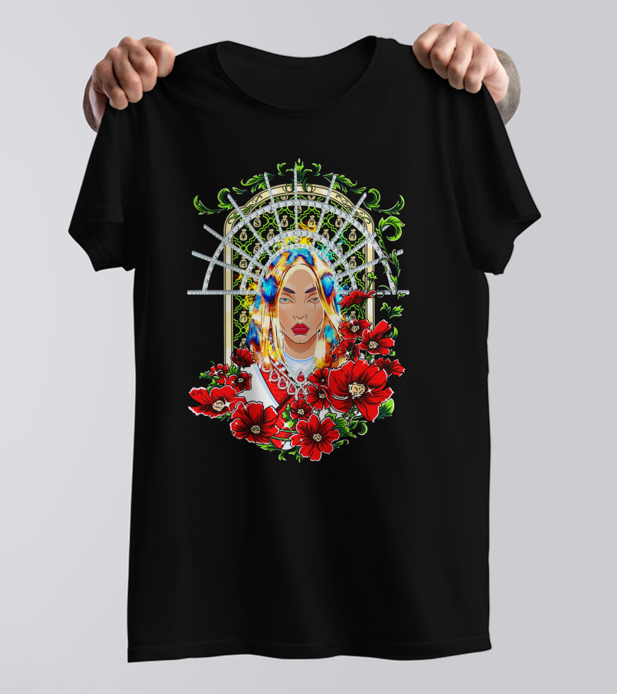 Mercedes Varnado CEO Moné Art Nouveau Floral Halo T-Shirt