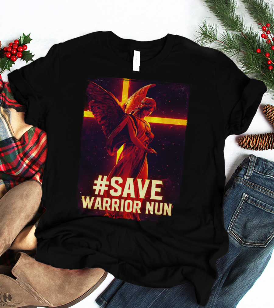 Save Warrior Nun Angel Red Cross T-Shirt