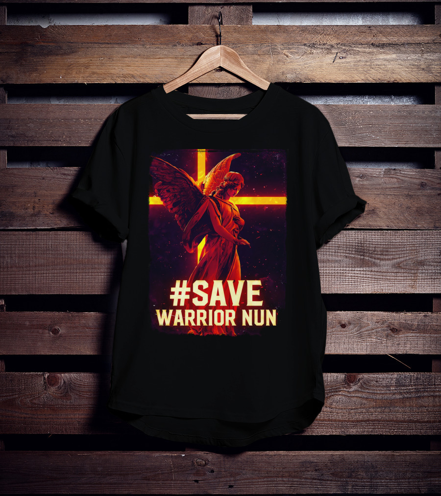 Save Warrior Nun Angel Red Cross T-Shirt