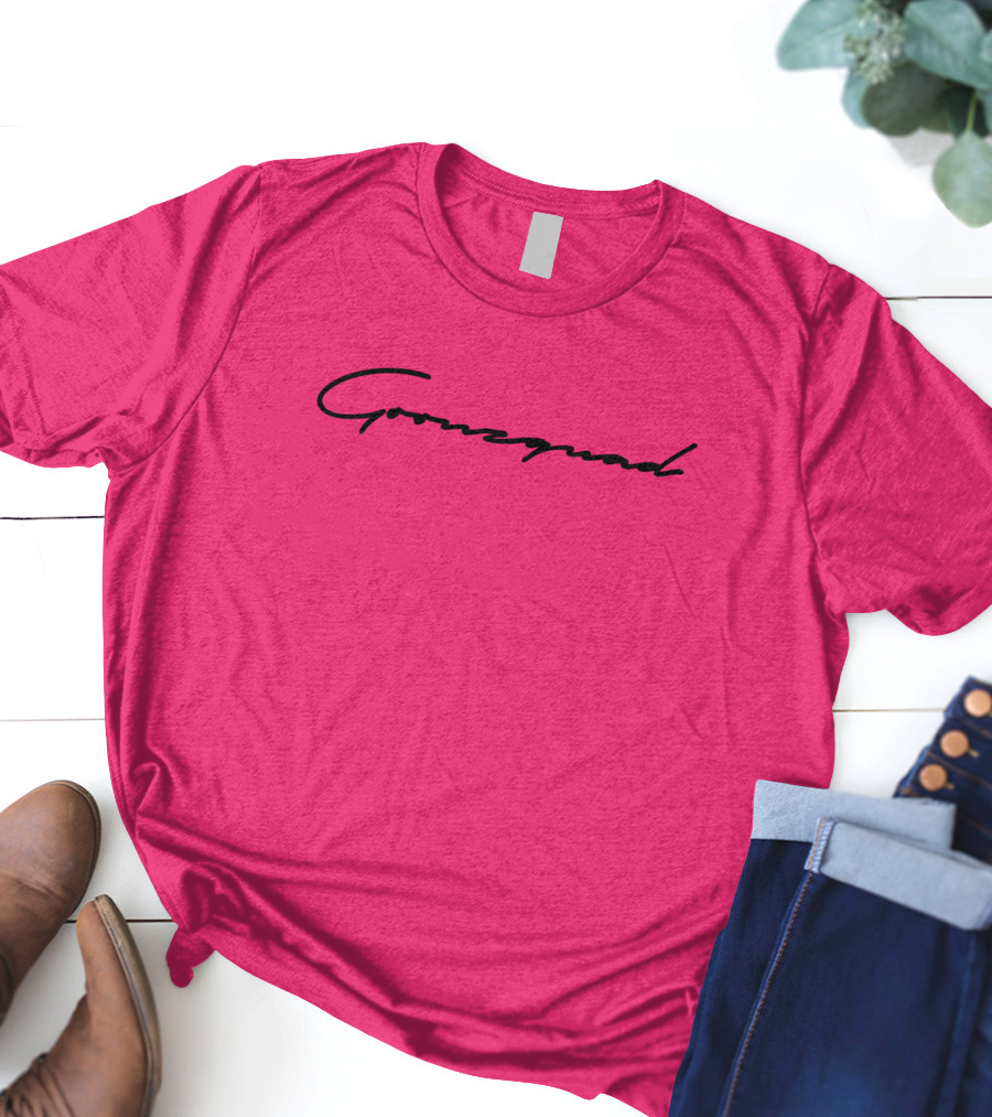 Cursive Goonzquad Red Lettering T-Shirt