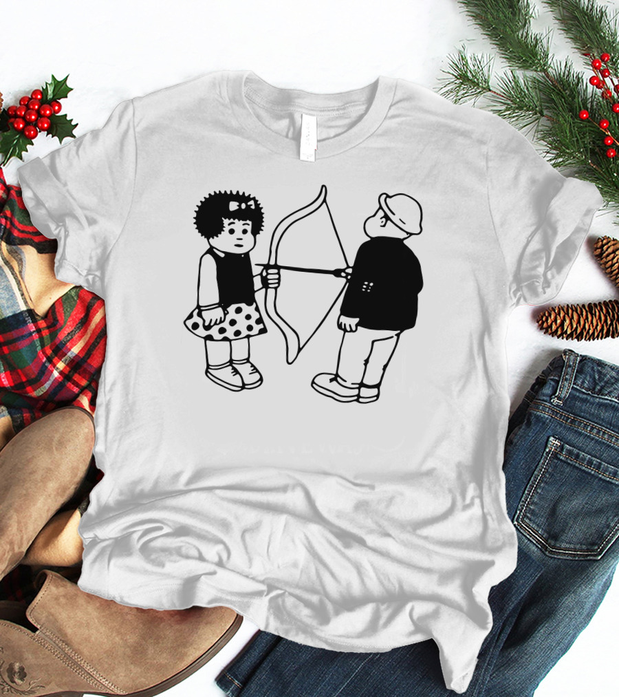 Vacancy Projects Rest Energy Nancy Style Comic Bow And Arrow Duo T-Shirt