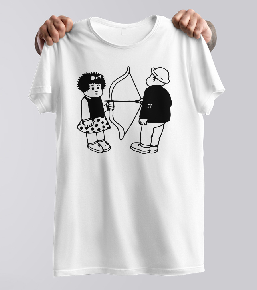 Vacancy Projects Rest Energy Nancy Style Comic Bow And Arrow Duo T-Shirt