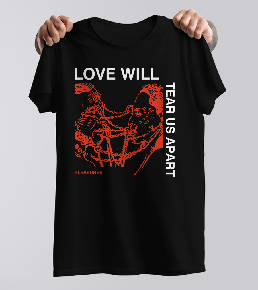 Love Will Tear Us Apart Pleasures Red T-Shirt