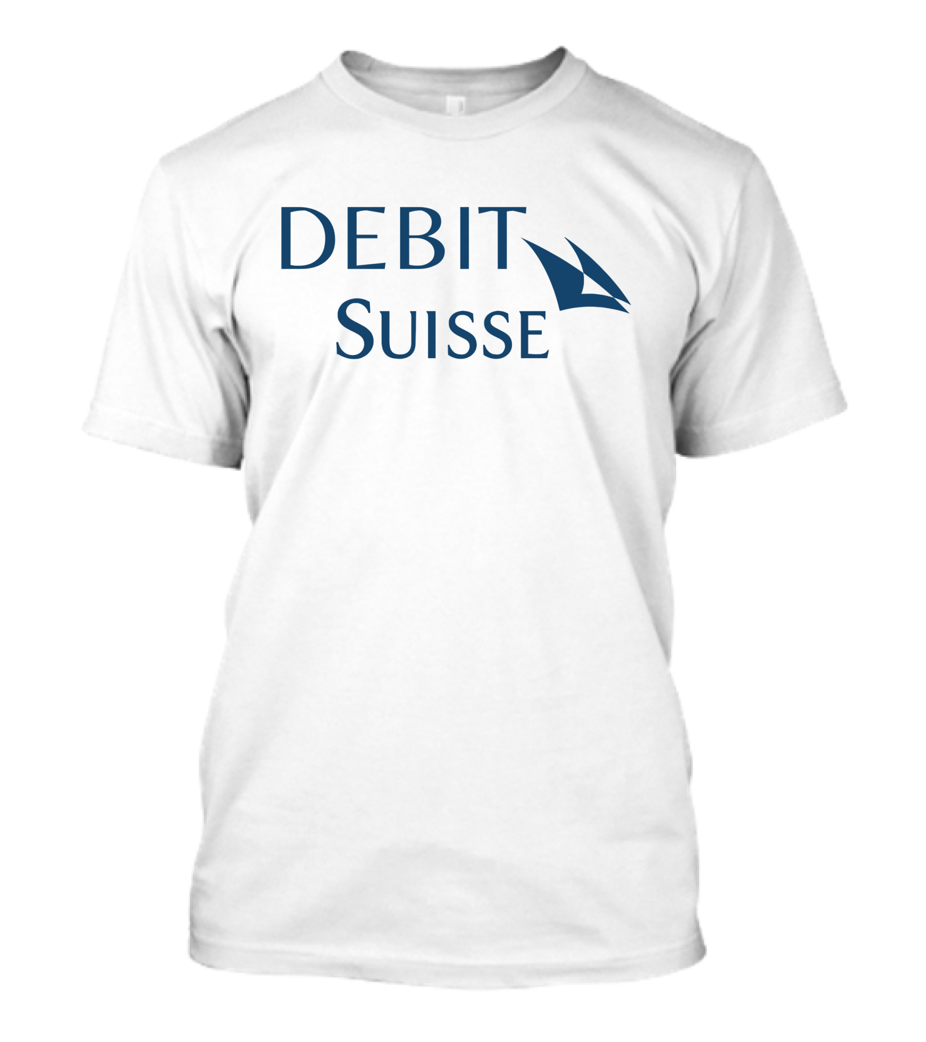 Debit Suisse Parody With Sail-Like T-Shirt