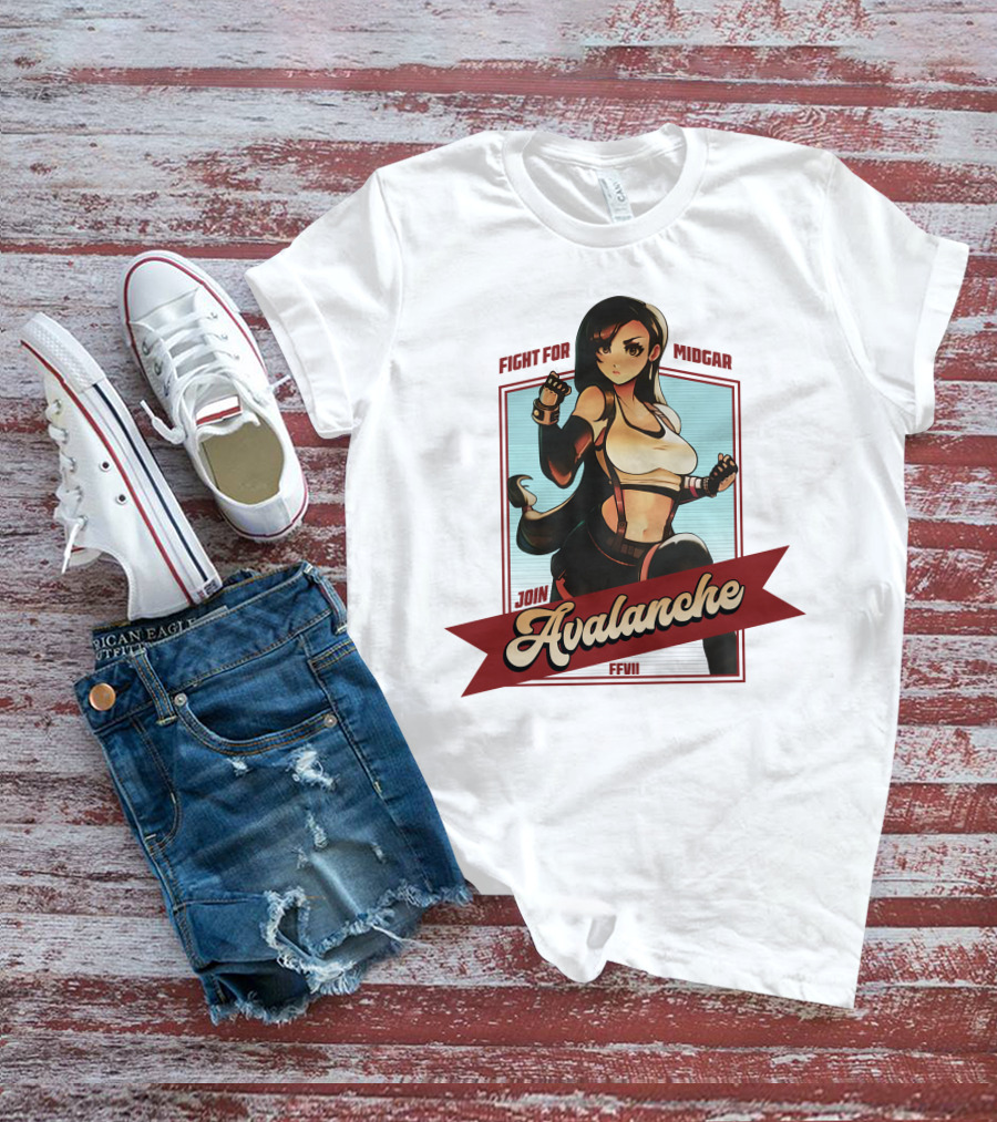 Fight For Midgar Join Avalanche FFVII T-Shirt