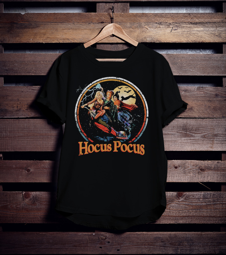 Hocus Pocus Witch Ride Under Full Moon T-Shirt