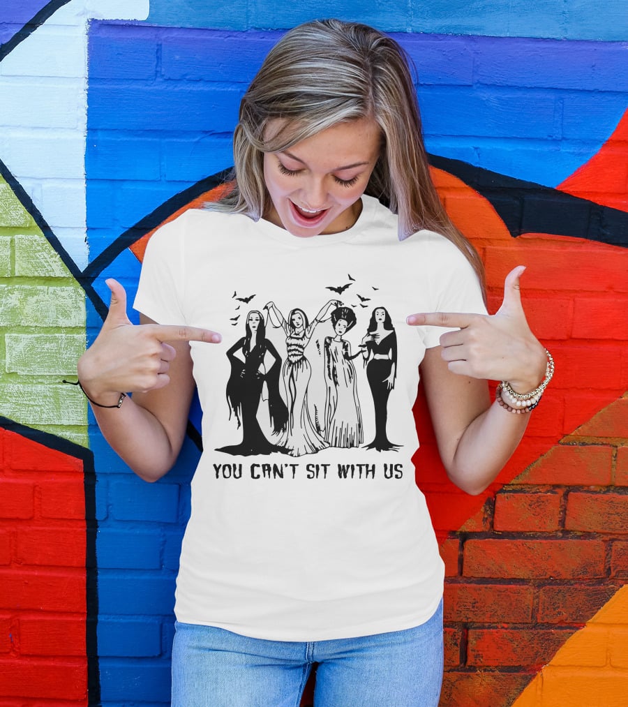 You Can’t Sit With Us Gothic Horror Icons T-Shirt