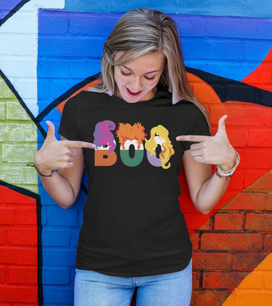 Boo HP01 Sanderson Sisters Halloween Hair T-Shirt