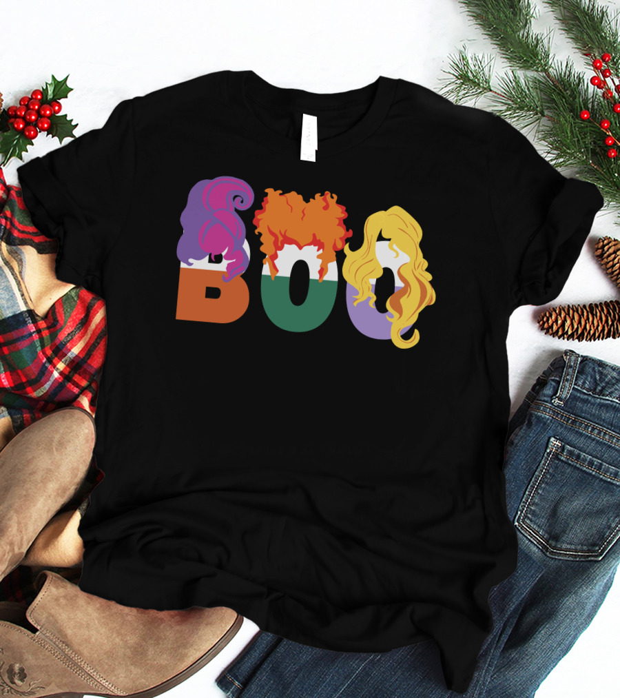 Boo HP01 Sanderson Sisters Halloween Hair T-Shirt