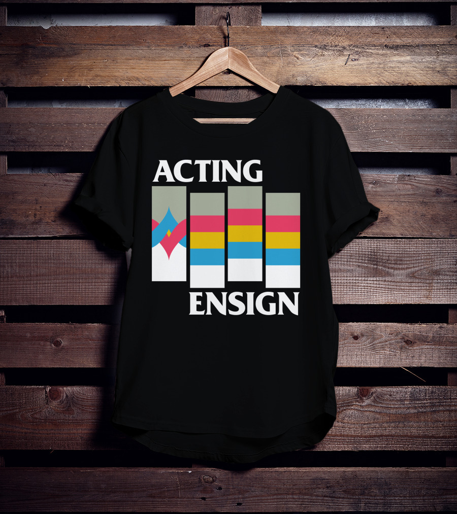 Acting Ensign 80s Retro Color Bars T-Shirt