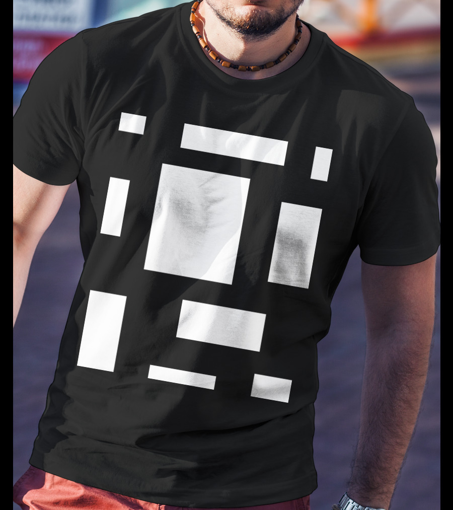 CAMP MAU 2 MAT BL Block Geometric T-Shirt