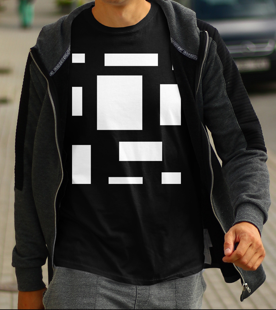 CAMP MAU 2 MAT BL Block Geometric T-Shirt