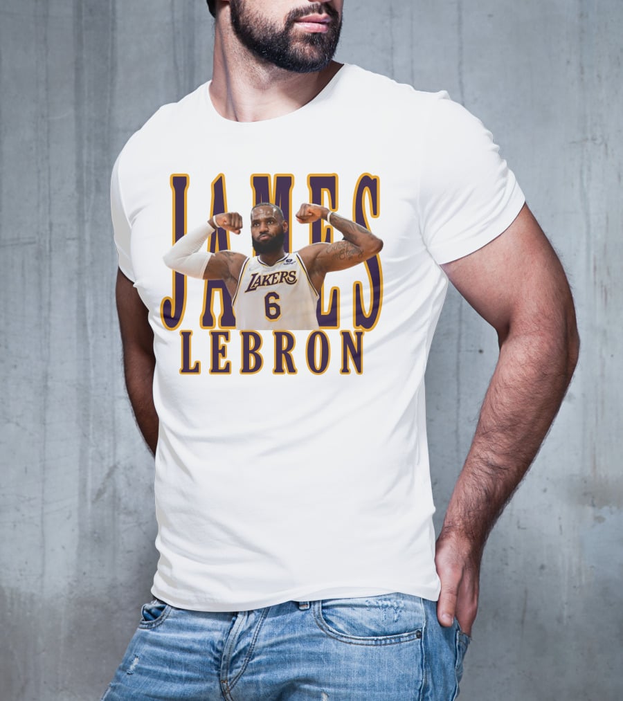 LeBron James 6 Lakers NBA T-Shirt