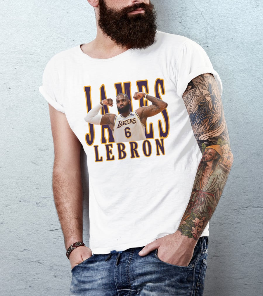 LeBron James 6 Lakers NBA T-Shirt