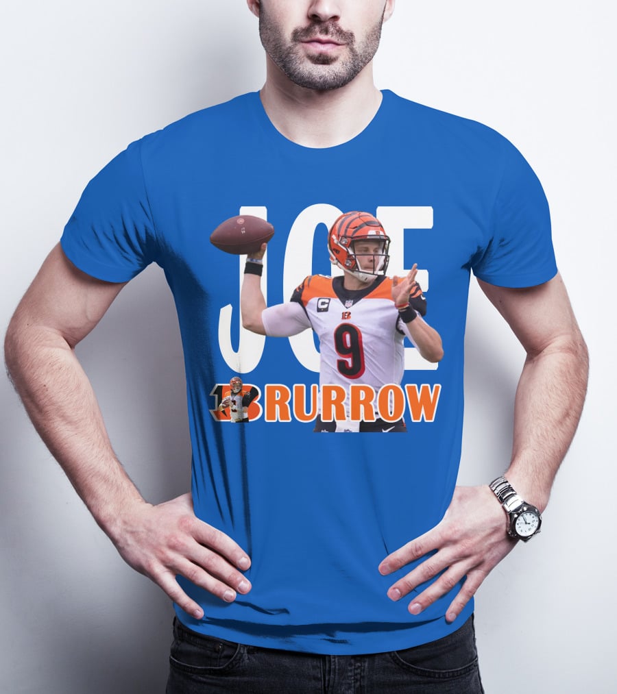 JOE BURROW Bengals Quarterback NFL Football T-Shirt